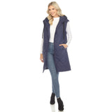 Women's Diamond Quilted Hooded Puffer Vest - DressbarnVests