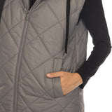 Women's Diamond Quilted Hooded Puffer Vest - DressbarnVests