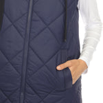 Women's Diamond Quilted Hooded Puffer Vest - DressbarnVests