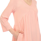 Women's Empire Waist V-Neck Tunic Top - DressbarnShirts & Blouses