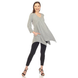 Women's Empire Waist V-Neck Tunic Top - DressbarnShirts & Blouses