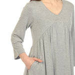 Women's Empire Waist V-Neck Tunic Top - DressbarnShirts & Blouses