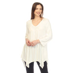 Women's Empire Waist V-Neck Tunic Top - DressbarnShirts & Blouses