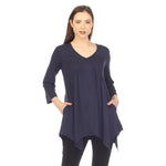 Women's Empire Waist V-Neck Tunic Top - DressbarnShirts & Blouses