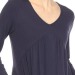 Women's Empire Waist V-Neck Tunic Top - DressbarnShirts & Blouses