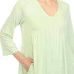 Women's Empire Waist V-Neck Tunic Top - DressbarnShirts & Blouses