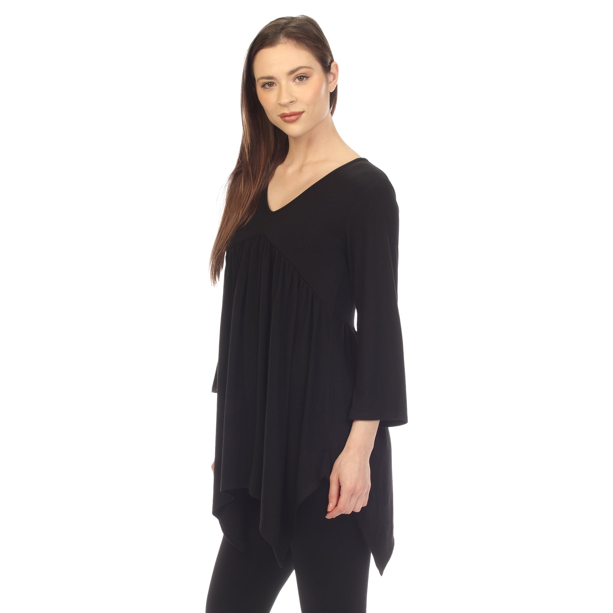 Women's Empire Waist V-Neck Tunic Top - DressbarnShirts & Blouses