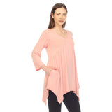 Women's Empire Waist V-Neck Tunic Top - DressbarnShirts & Blouses