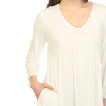 Women's Empire Waist V-Neck Tunic Top - DressbarnShirts & Blouses