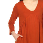 Women's Empire Waist V-Neck Tunic Top - DressbarnShirts & Blouses