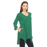 Women's Empire Waist V-Neck Tunic Top - DressbarnShirts & Blouses