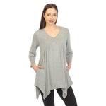 Women's Empire Waist V-Neck Tunic Top - DressbarnShirts & Blouses