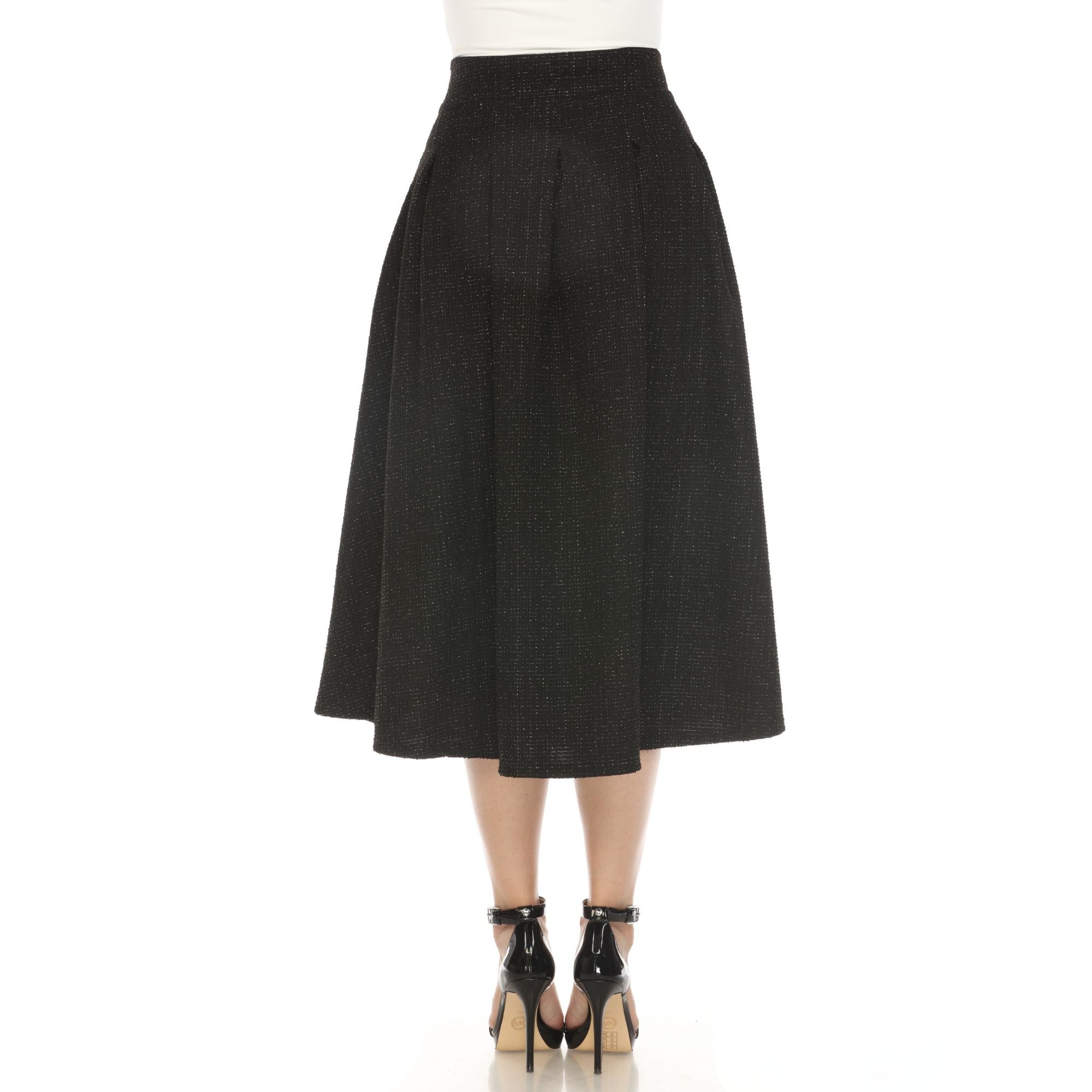 Women's Flared Tweed Skirt - DressbarnSkirts