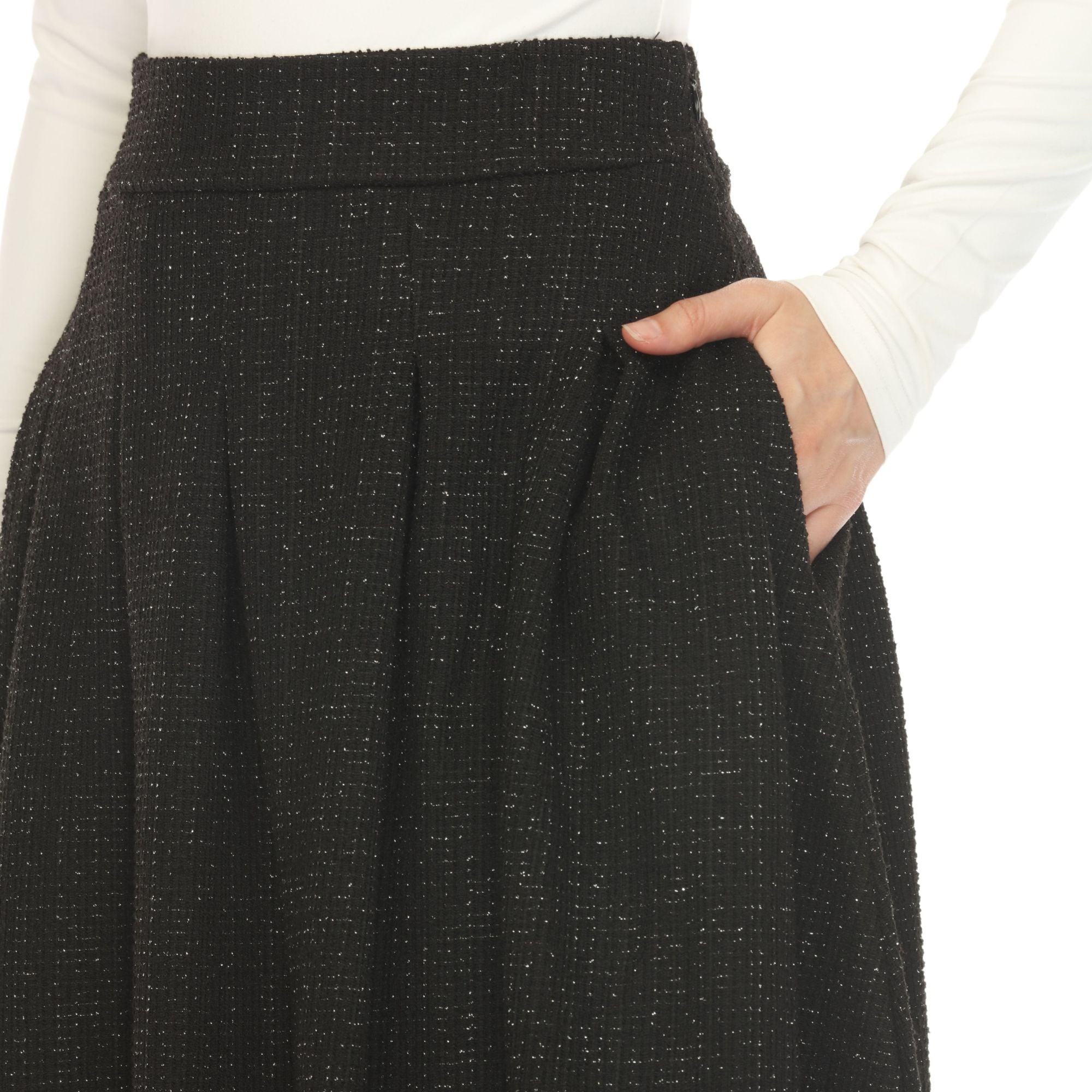 Women's Flared Tweed Skirt - DressbarnSkirts