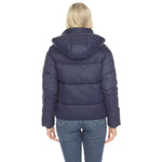 Women's Full Front Zip Hooded Bomber Puffer Jacket - DressbarnCoats & Jackets