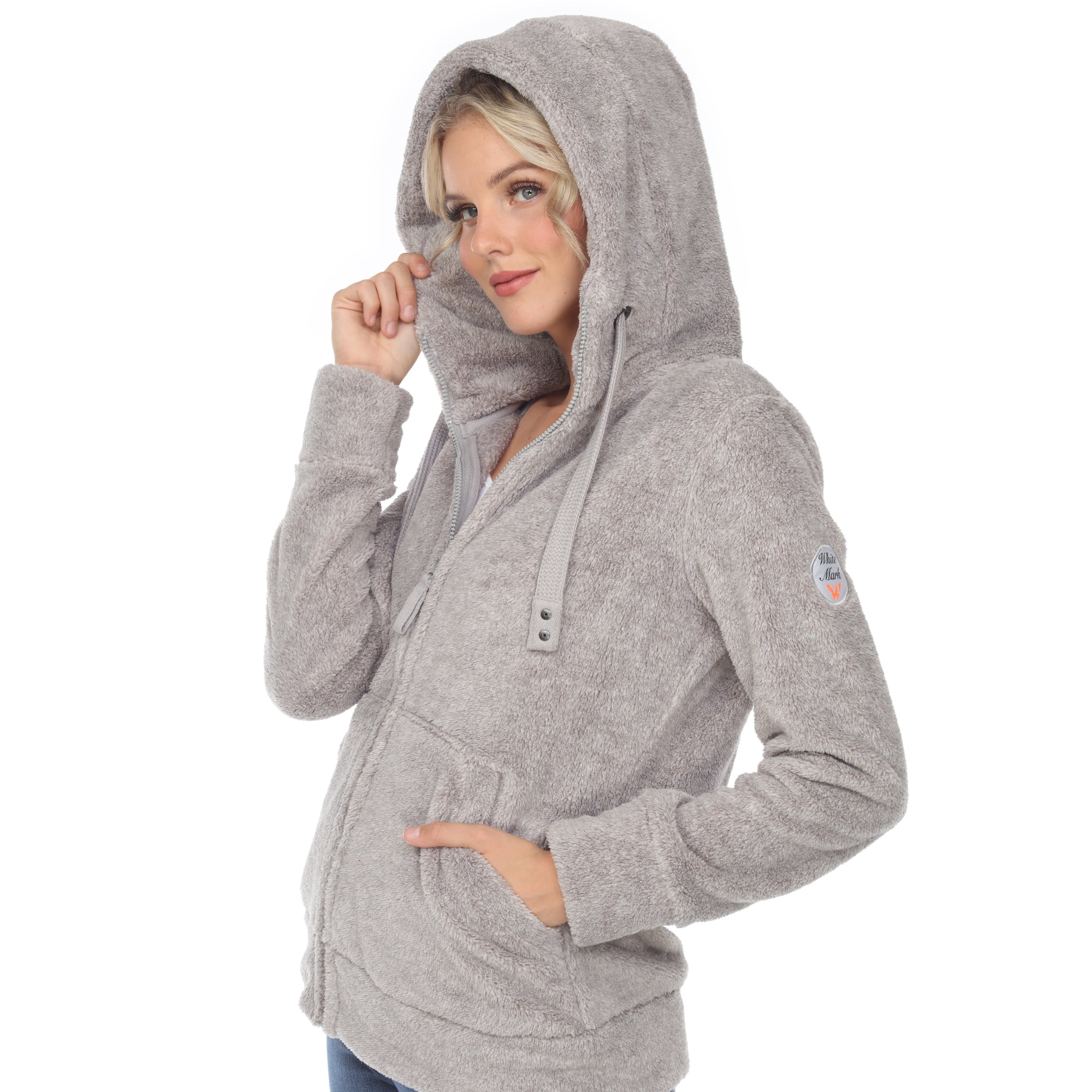 Women's Hooded Sherpa Jacket - DressbarnCoats & Jackets