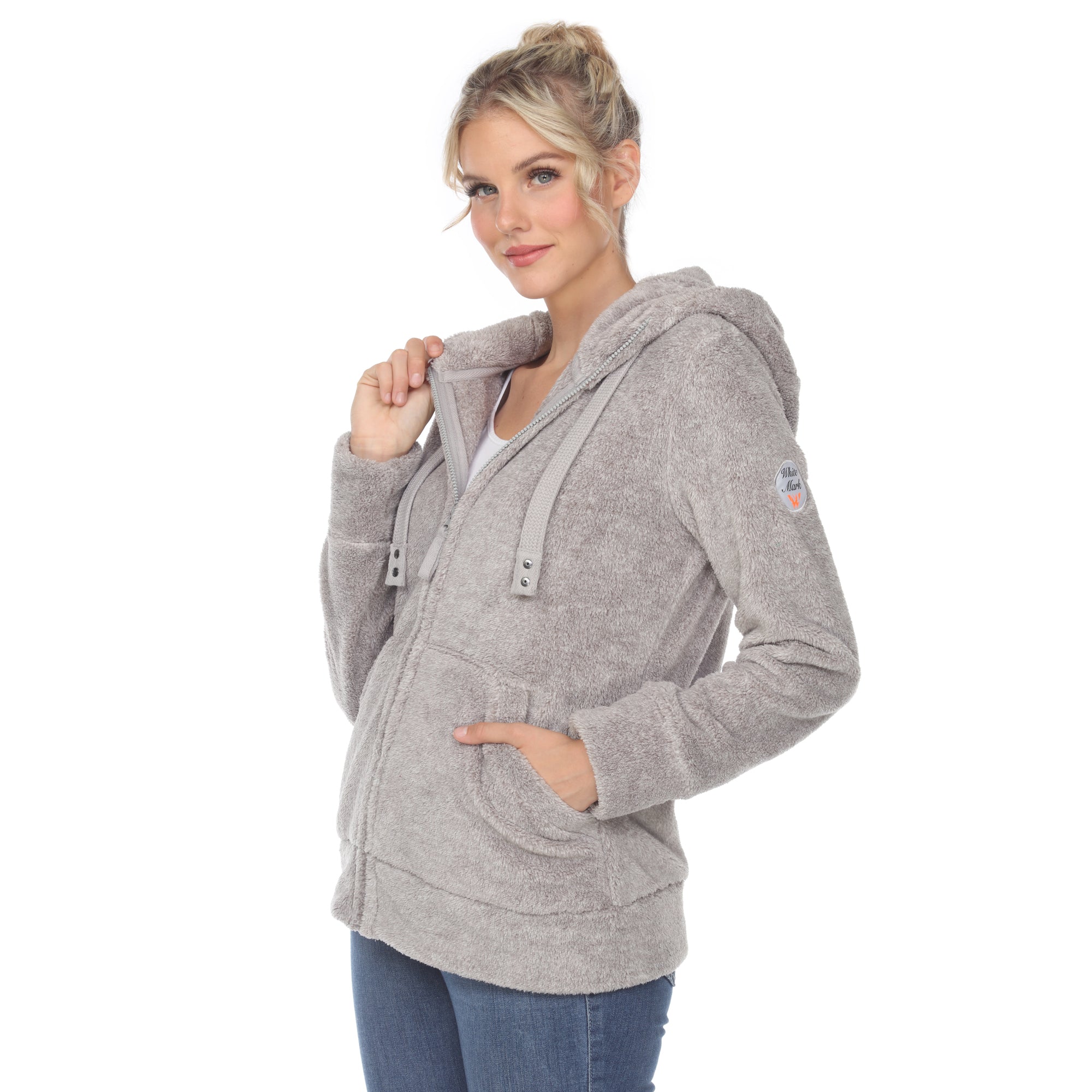 Women's Hooded Sherpa Jacket - DressbarnCoats & Jackets