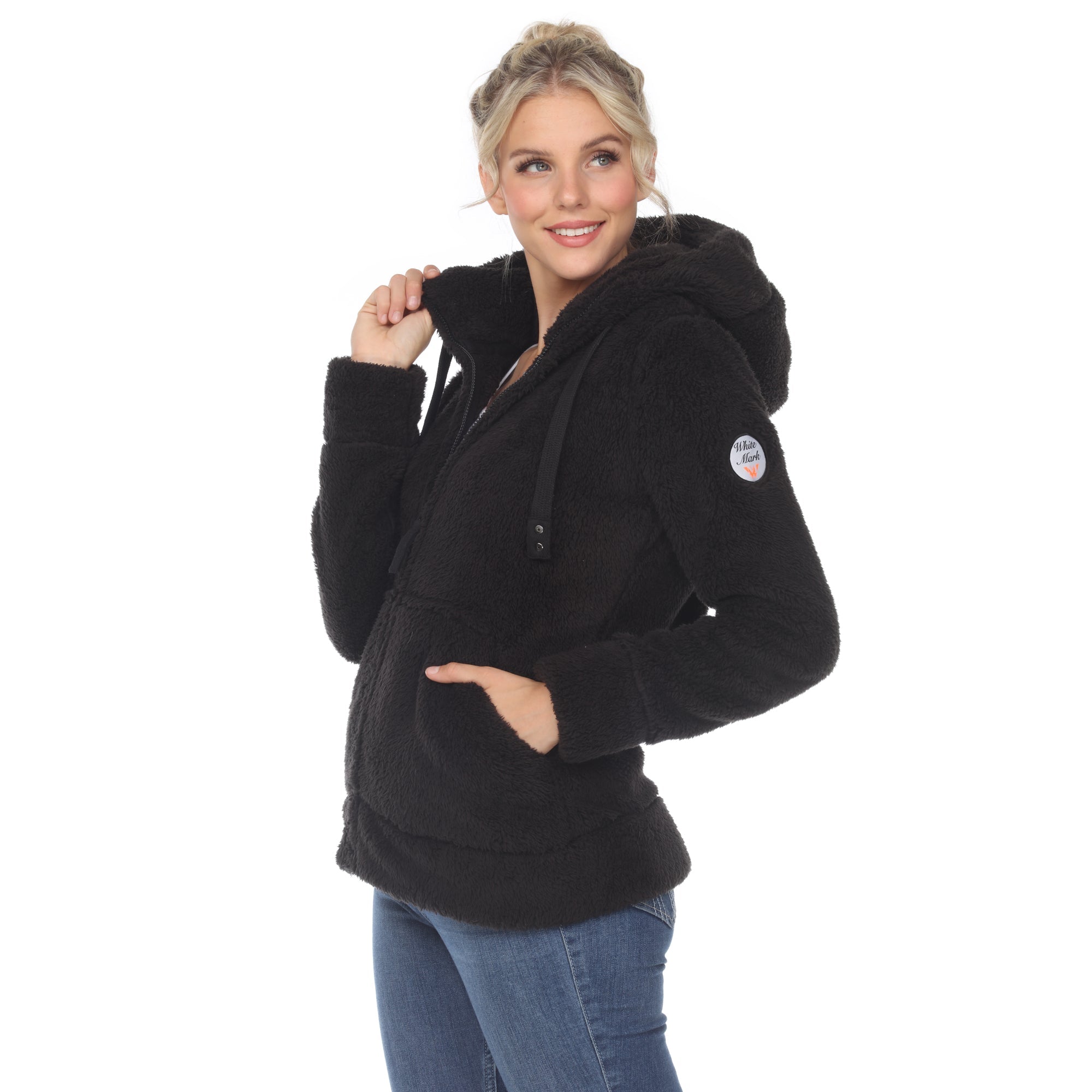 Women's Hooded Sherpa Jacket - DressbarnCoats & Jackets