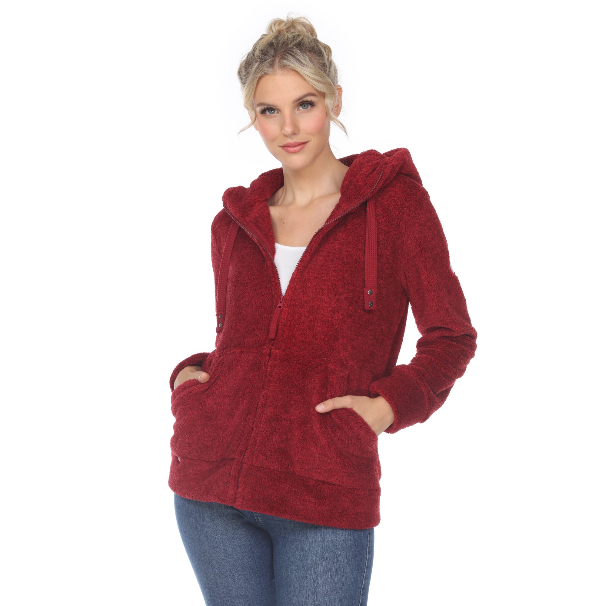 Women's Hooded Sherpa Jacket - DressbarnCoats & Jackets