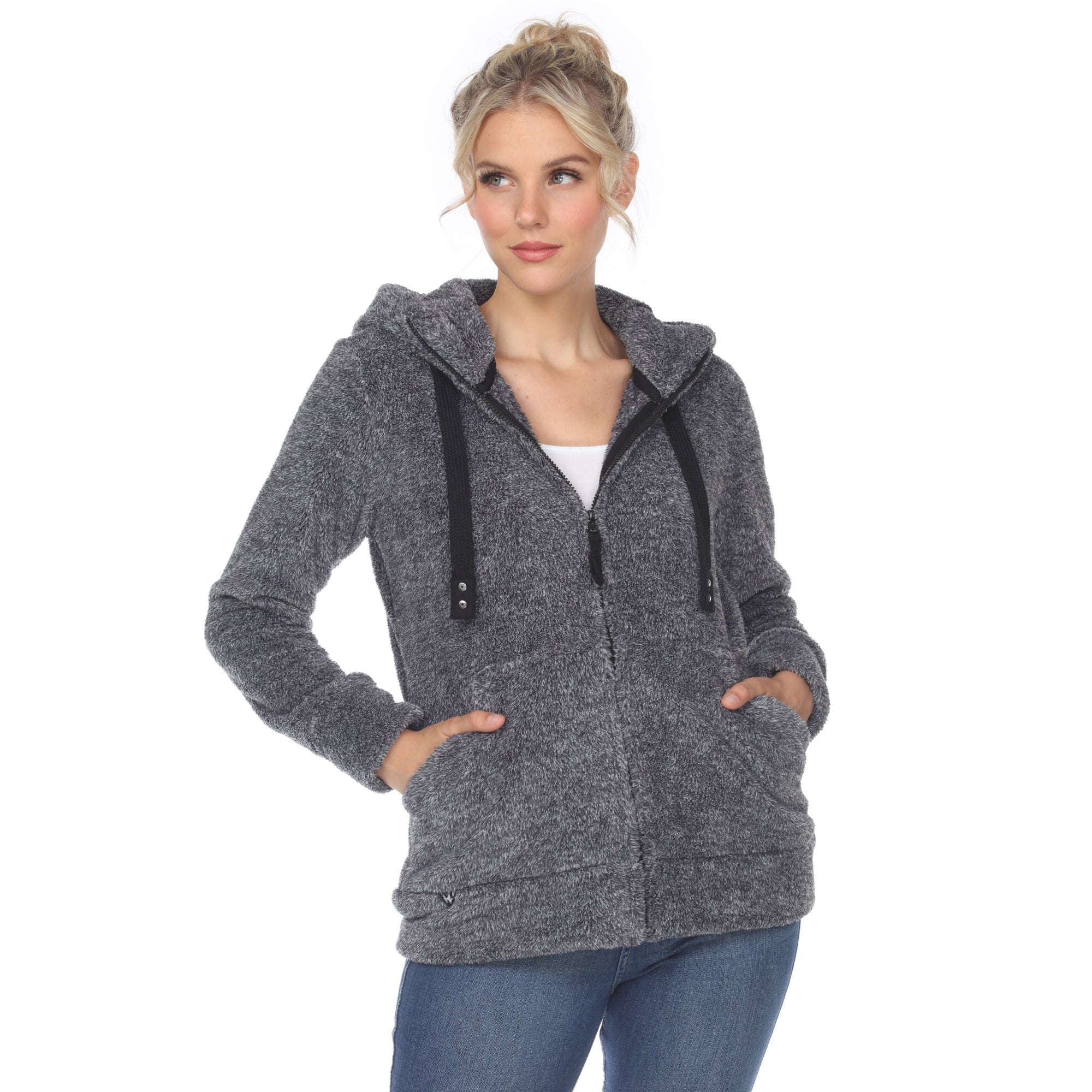 Women's Hooded Sherpa Jacket - DressbarnCoats & Jackets