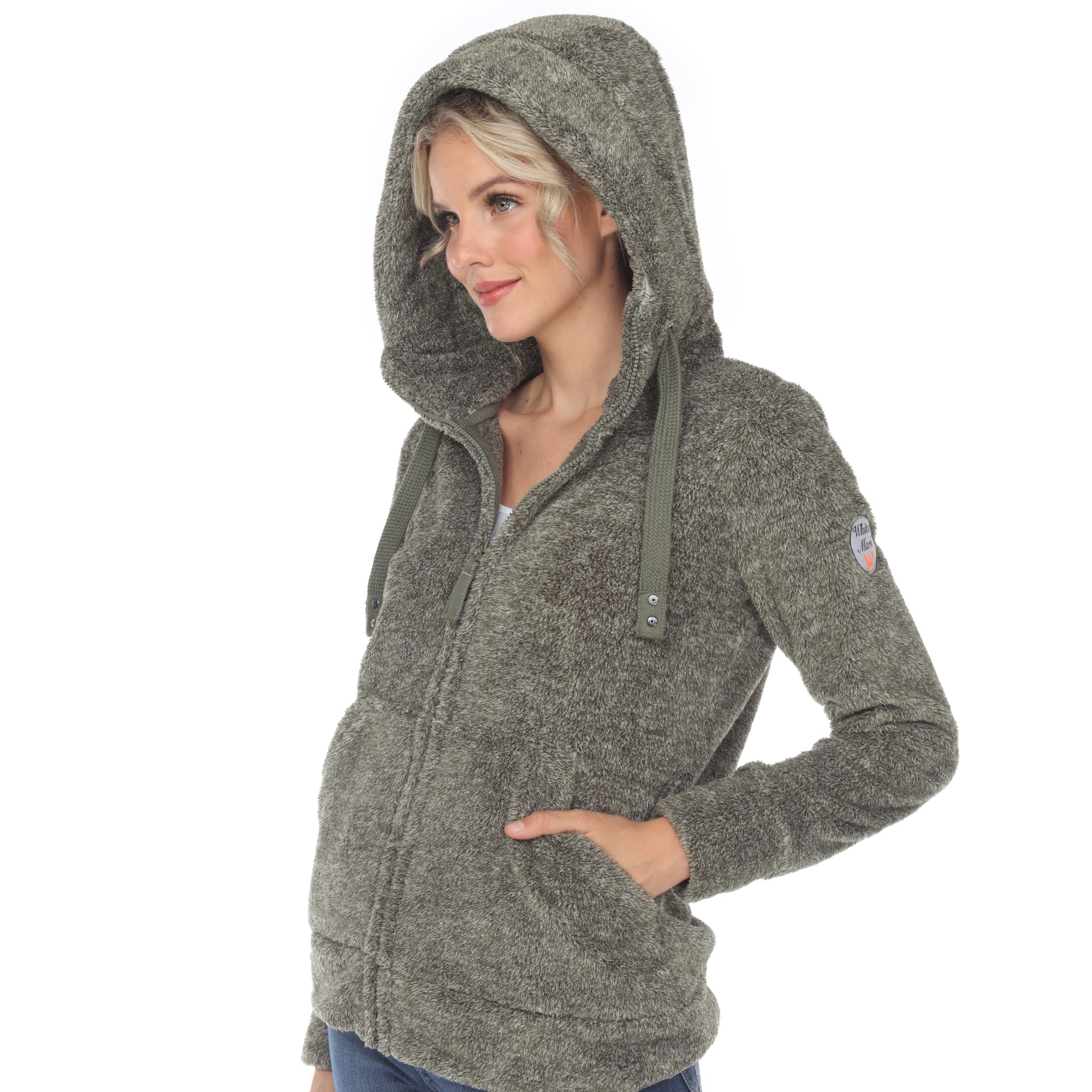 Women's Hooded Sherpa Jacket - DressbarnCoats & Jackets