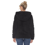 Women's Hooded Sherpa Jacket - DressbarnCoats & Jackets