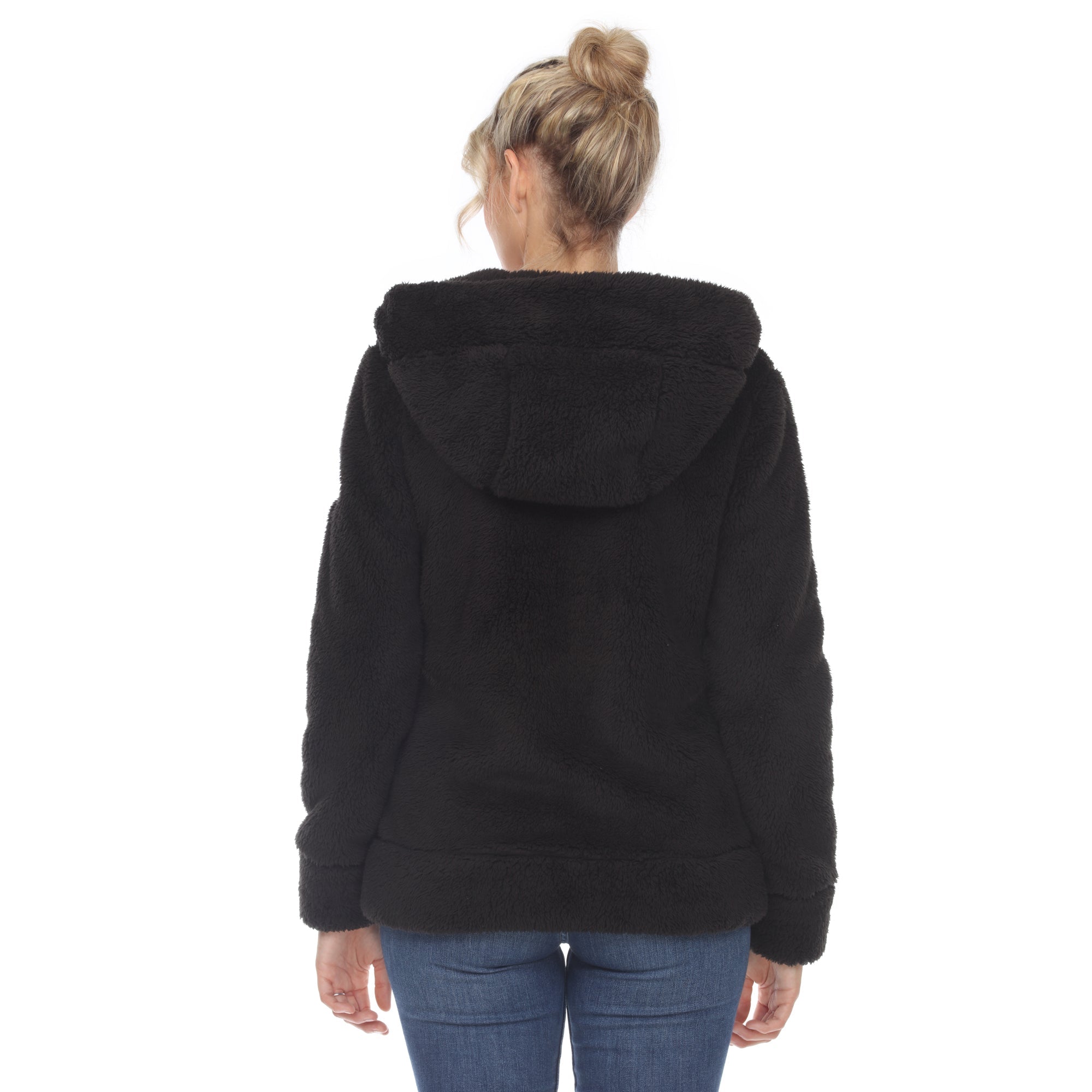 Women's Hooded Sherpa Jacket - DressbarnCoats & Jackets