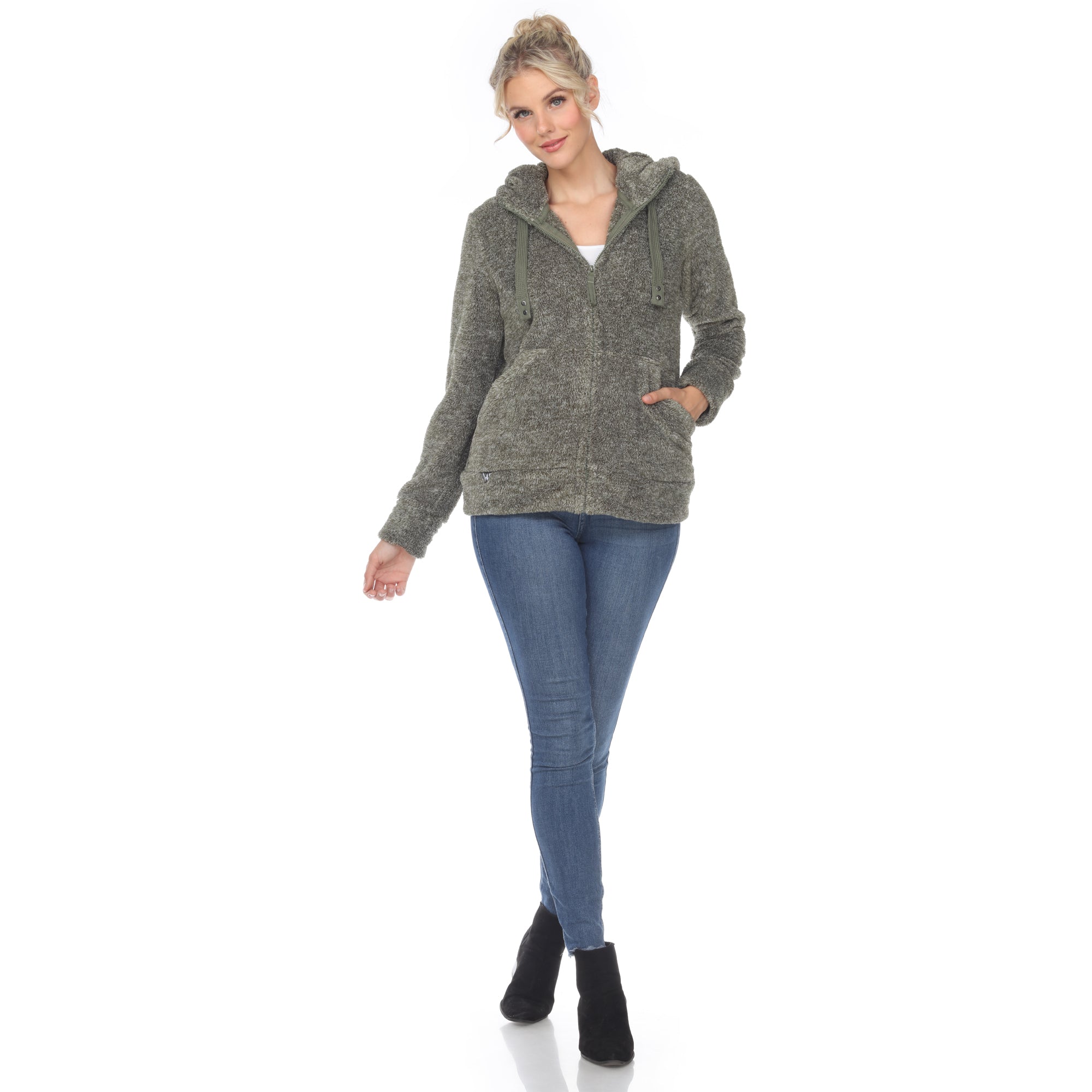 Women's Hooded Sherpa Jacket - DressbarnCoats & Jackets