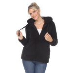Women's Hooded Sherpa Jacket - DressbarnCoats & Jackets
