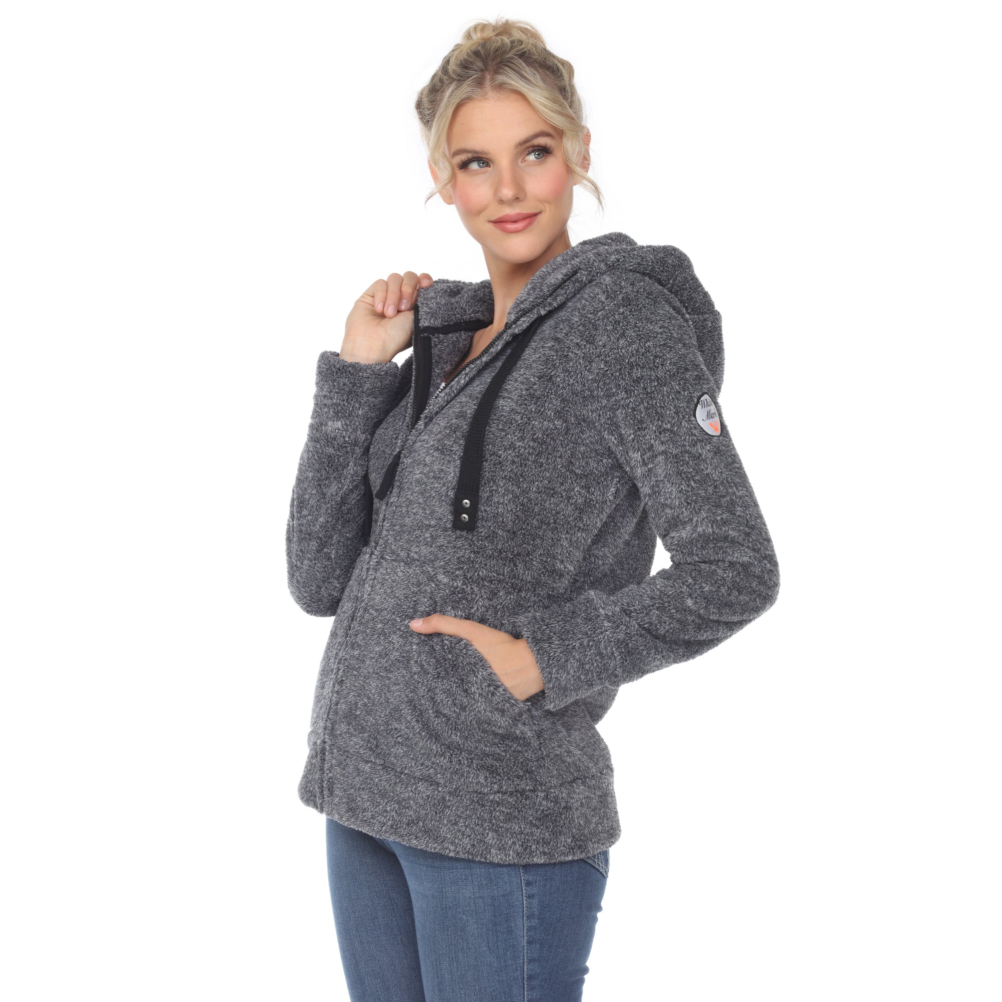 Women's Hooded Sherpa Jacket - DressbarnCoats & Jackets