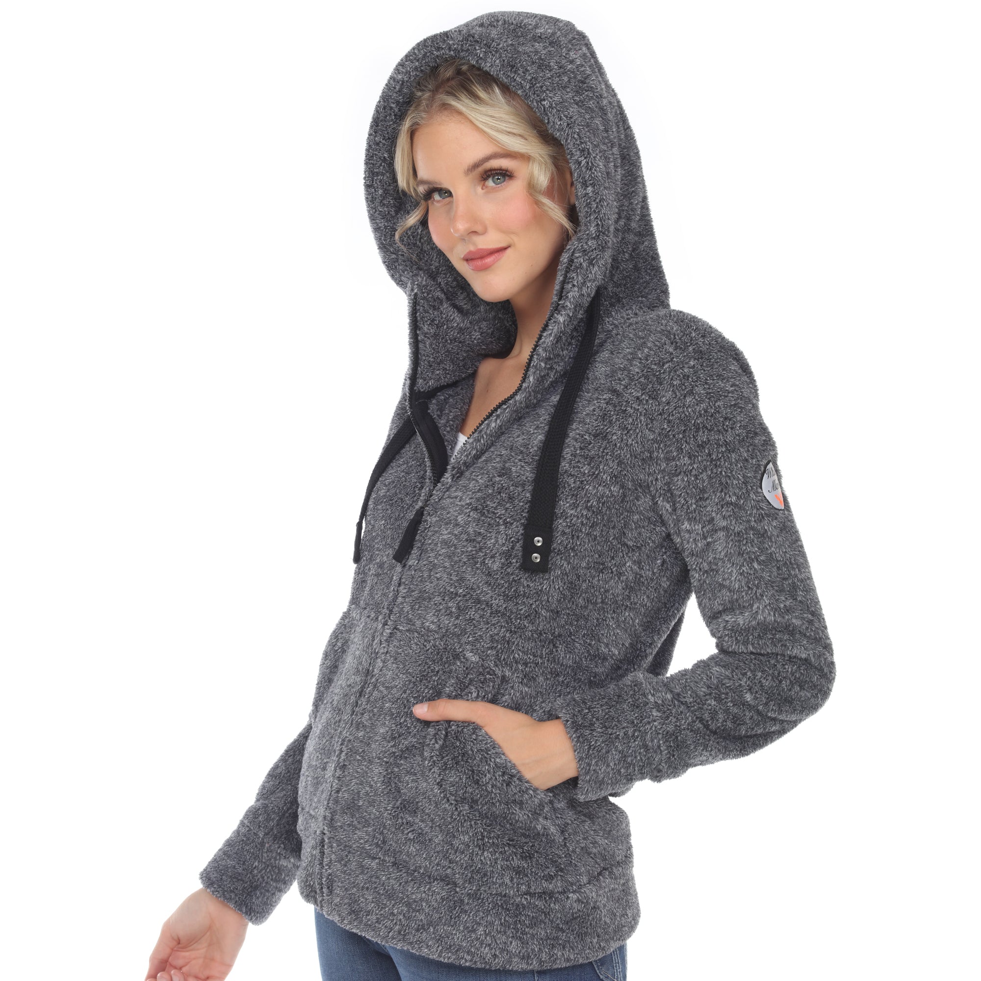 Women's Hooded Sherpa Jacket - DressbarnCoats & Jackets