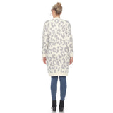 Women's Leopard Print Open Front Sherpa Coat - DressbarnCoats & Jackets