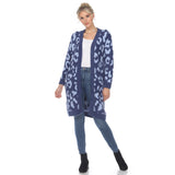 Women's Leopard Print Open Front Sherpa Coat - DressbarnCoats & Jackets