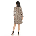 Women's Leopard Print Shift Dress - DressbarnKnee Length & Midi Dresses