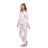 Women's Long Sleeve Floral Pajama Set - DressbarnLounge Sets