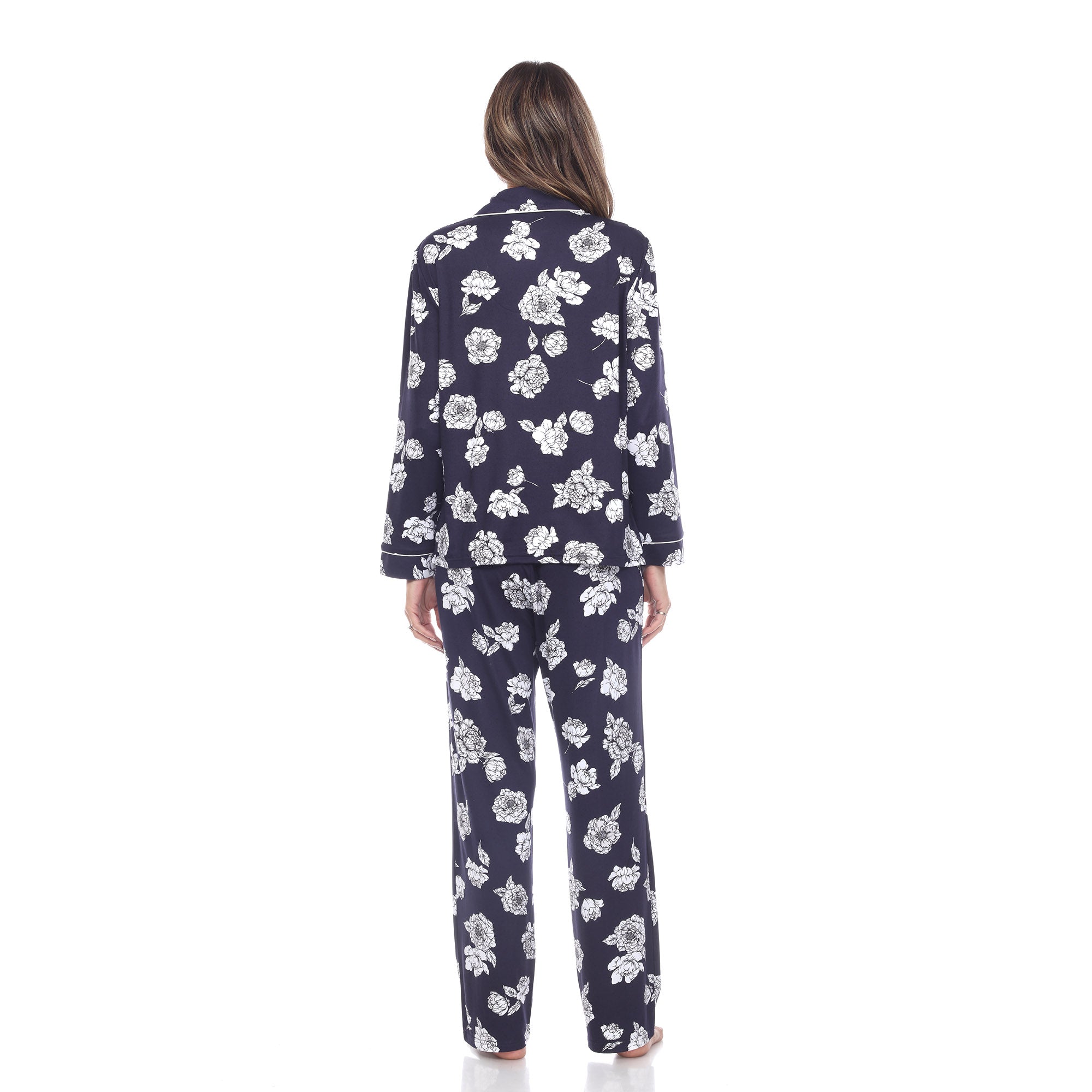 Women's Long Sleeve Floral Pajama Set - DressbarnLounge Sets