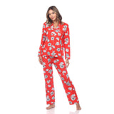 Women's Long Sleeve Floral Pajama Set - DressbarnLounge Sets