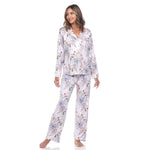 Women's Long Sleeve Floral Pajama Set - DressbarnLounge Sets