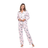 Women's Long Sleeve Floral Pajama Set - DressbarnLounge Sets