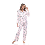 Women's Long Sleeve Floral Pajama Set - DressbarnLounge Sets