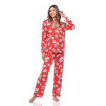 Women's Long Sleeve Floral Pajama Set - DressbarnLounge Sets