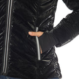 Women's Midweight Quilted Contrast With Thumbholes Hooded Jacket - DressbarnCoats & Jackets
