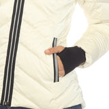 Women's Midweight Quilted Contrast With Thumbholes Hooded Jacket - DressbarnCoats & Jackets