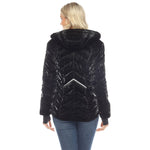 Women's Midweight Quilted Contrast With Thumbholes Hooded Jacket - DressbarnCoats & Jackets