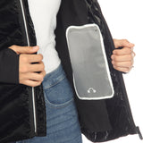 Women's Midweight Quilted Contrast With Thumbholes Hooded Jacket - DressbarnCoats & Jackets