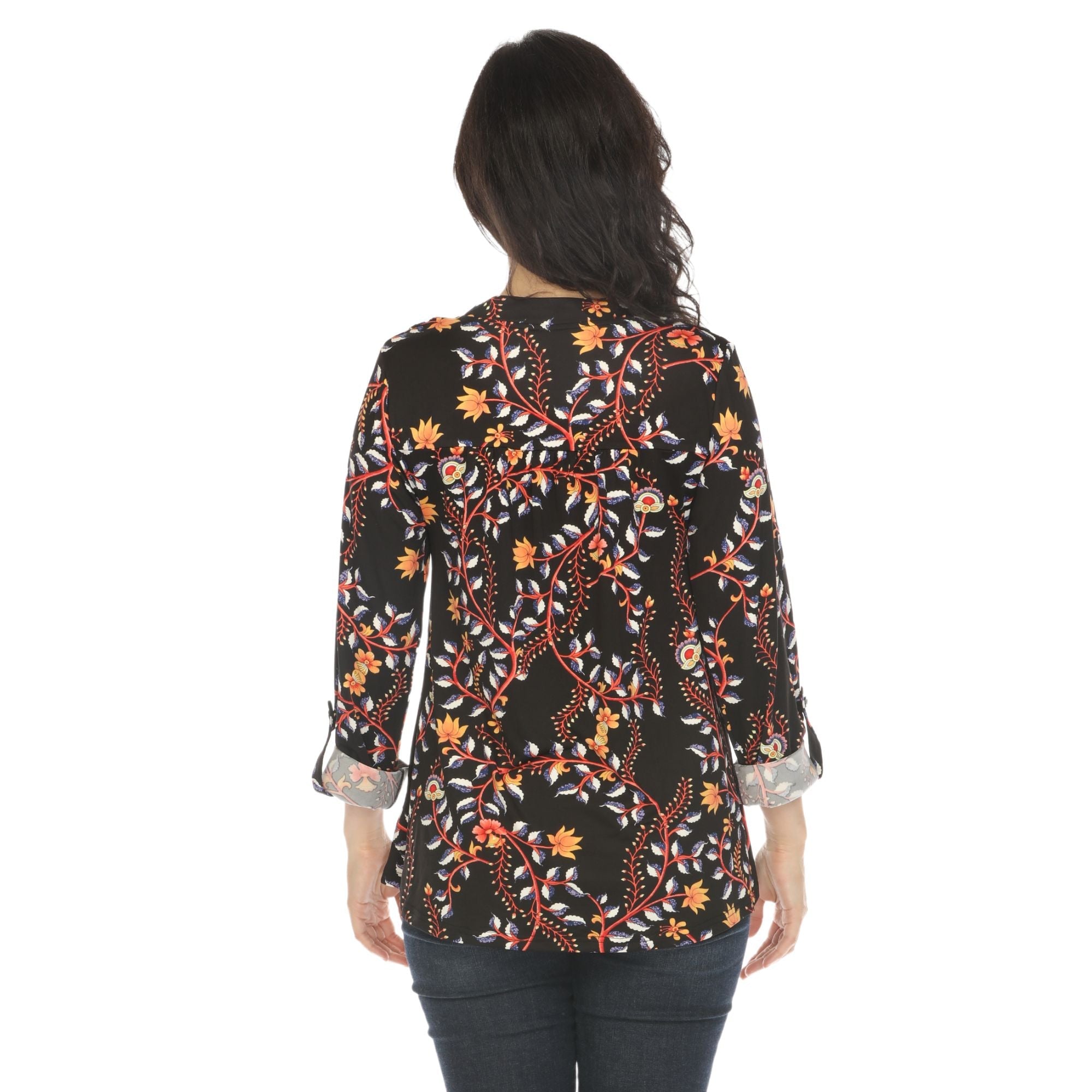 Women's Paisley Button Front Tunic Top - DressbarnButton Front Shirts
