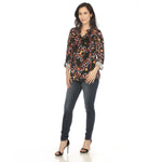 Women's Paisley Button Front Tunic Top - DressbarnButton Front Shirts