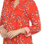 Women's Paisley Button Front Tunic Top - DressbarnButton Front Shirts