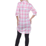 Women's Piper Stretchy Plaid Tunic - DressbarnShirts & Blouses