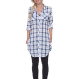 Women's Piper Stretchy Plaid Tunic - DressbarnShirts & Blouses